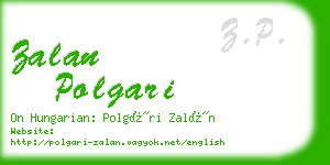 zalan polgari business card